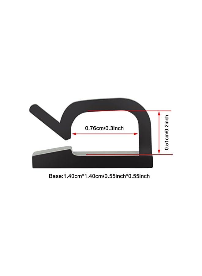 promass Cable Clips, Adhesive Cable Organizer Cord Holder Wire Clip Wire Management Self Adhesive Hooks Wire Holder for Office,Home 100 Pcs - Image 3