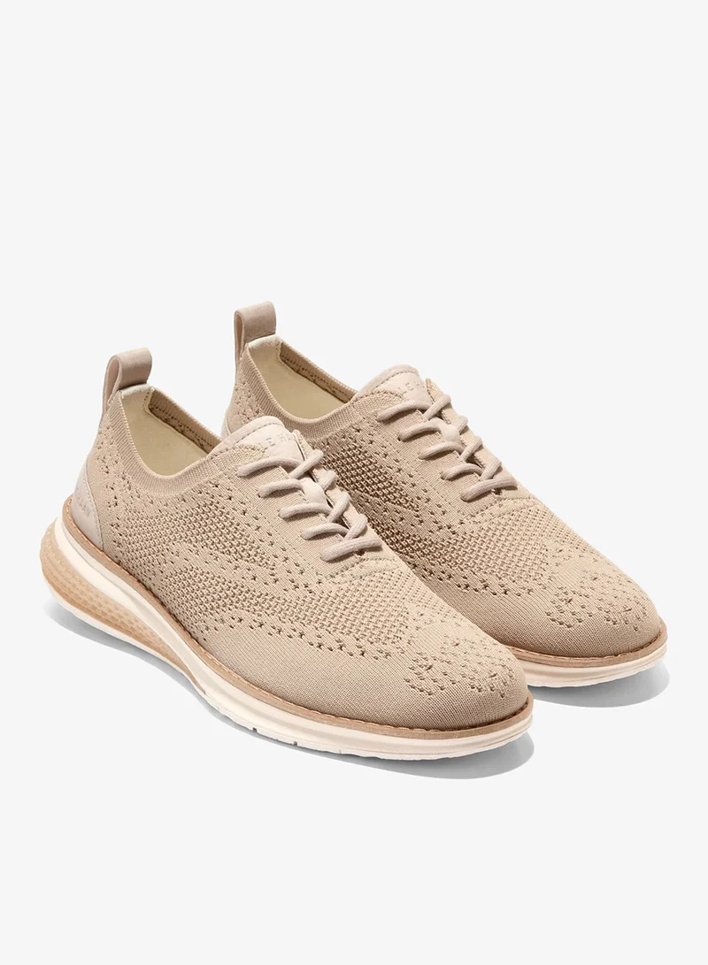 COLE HAAN BEIGE Men's OriginalGrand Energyweave Stitchlite Wingtip Oxfords for Men | Best Price UAE