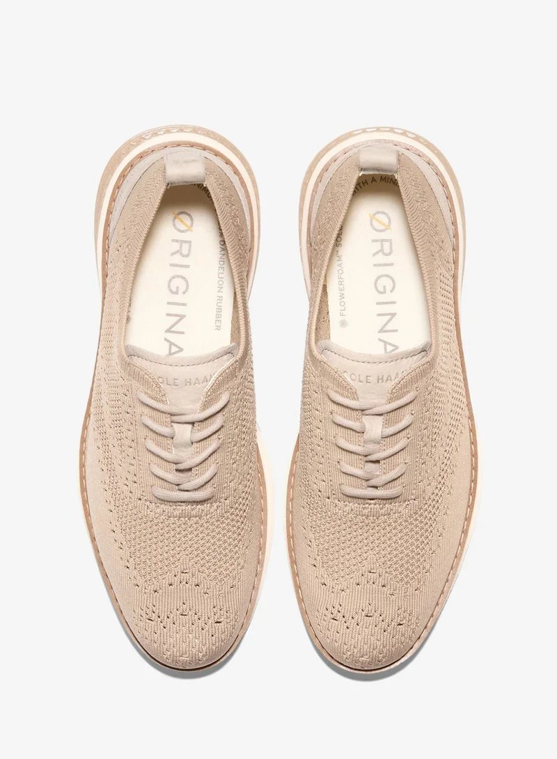 COLE HAAN BEIGE Men's OriginalGrand Energyweave Stitchlite Wingtip Oxfords for Men | Best Price UAE
