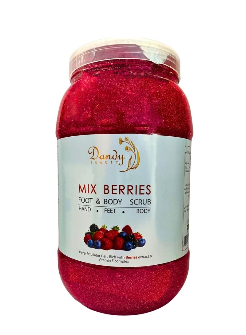 Dandy Beauty Body Scrub Red Berries – 5kg Exfoliates and remove dead skin cells to visibly radiant smooth skin - Image 1