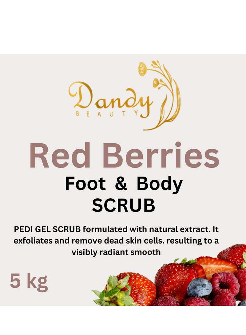 Dandy Beauty Body Scrub Red Berries – 5kg Exfoliates and remove dead skin cells to visibly radiant smooth skin - Image 2