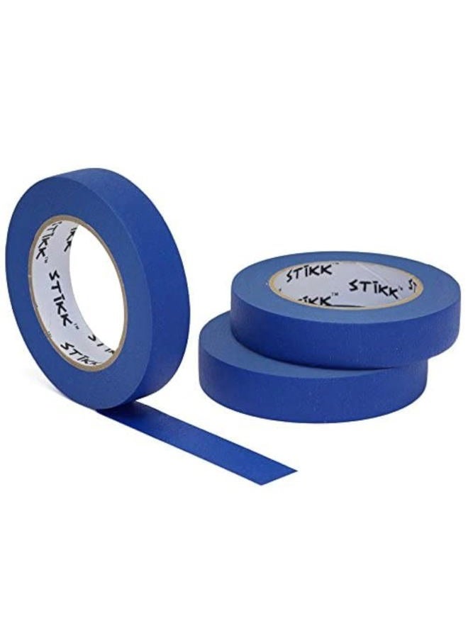 STIKK Painters Tape - 3pk Blue Painter Tape - 1 inch x 60 Yards - Paint Tape for Painting, Edges, Trim, Ceilings - Masking Tape for DIY Paint Projects - Residue-Free Painting Tape - Image 1