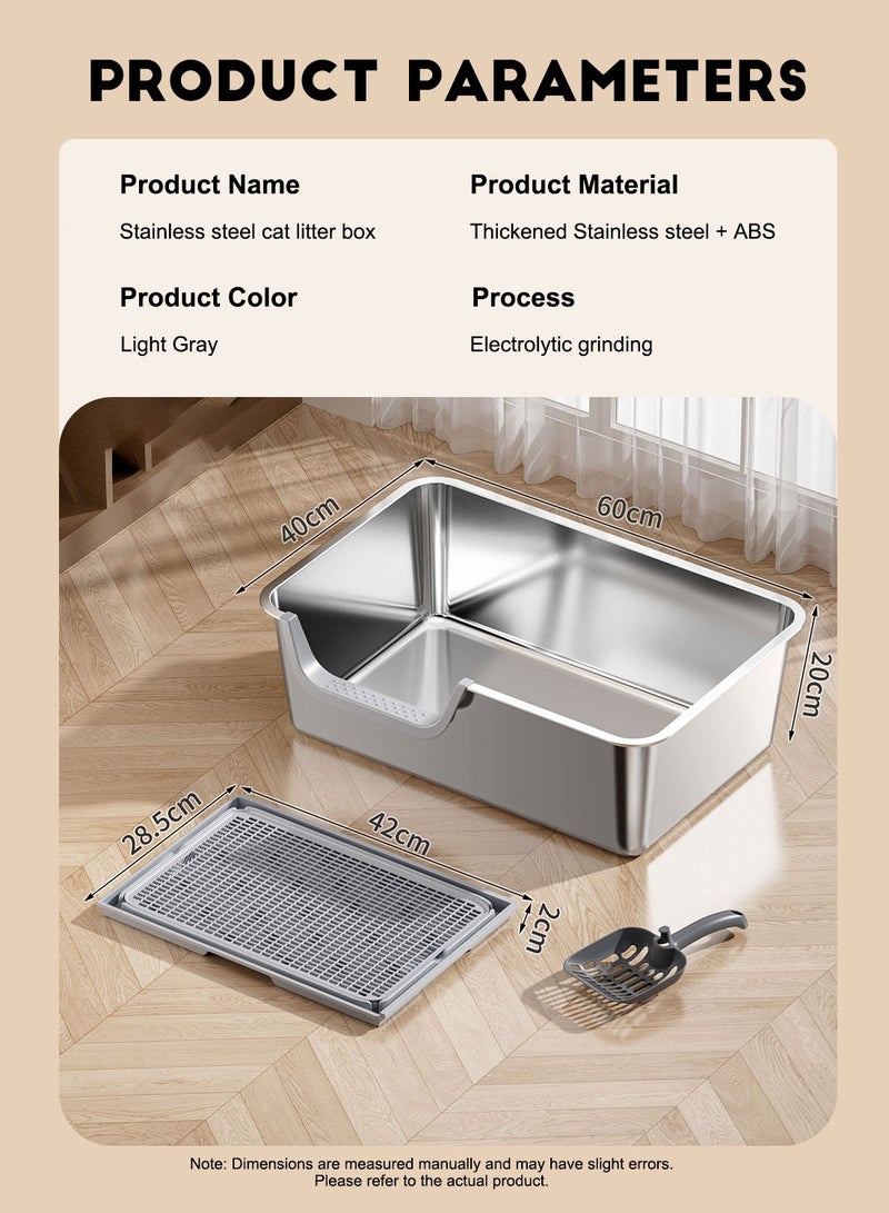 كيدل صندوق القمامة القط مع مقطعة القمامة علبة القمامة القط غير اللاصقة ، سهلة التنظيف - Image 3