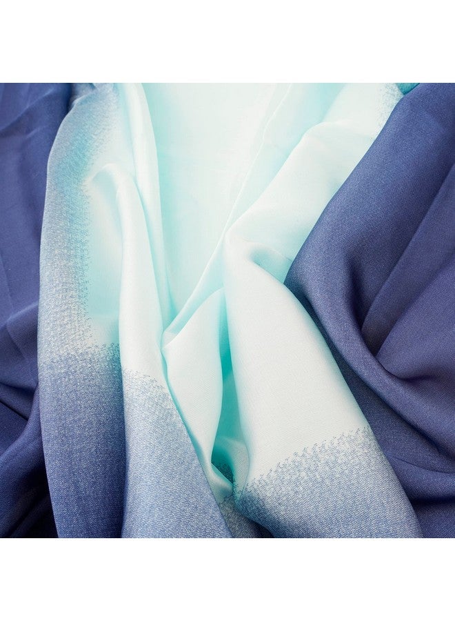 Silk Like Scarf Women'S Fashion Pattern Large Square Satin Headscarf (37)