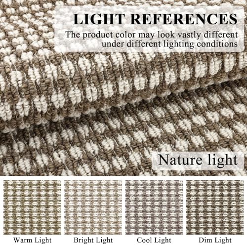 Ileading Brown Runner Rugs for Hallway 2'x8' Non Slip Farmhouse Long Kitchen Floor Mats with Rubber Backing Absorbable Throw Rugs Machine Washable Indoor Decor Carpet for Corridor Petmat Entryway - Image 5