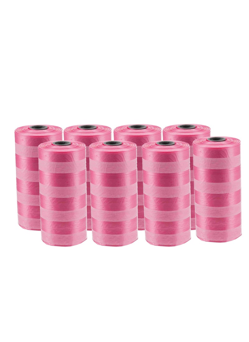 amchi baby Amchi Baby Disposable Scented Bags pack of 8 rolls/160 Bags- Pink  - Image 2