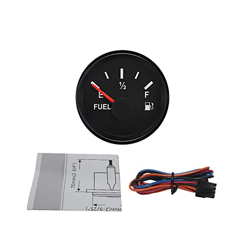 ELING Waterproof Car Truck Fuel Level Gauge Meter 240-33ohm 52mm with Backlight 9-32V - Image 5