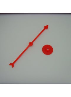 Generic Enlightenment Toy Rotating Plastic Pointer Parent-child Interactive Game Digital Dial Plastic DIY Teaching Pointer Accessories-Color:130-1 Mm Long Red  - Image 1