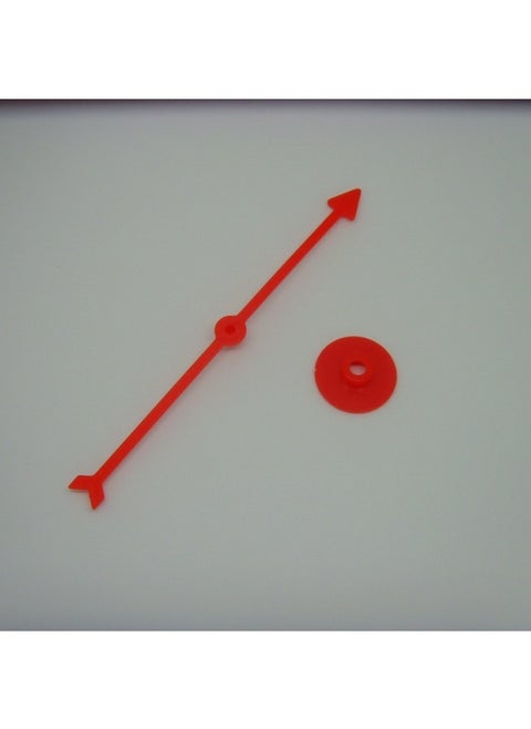 Enlightenment Toy Rotating Plastic Pointer Parent-child Interactive Game Digital Dial Plastic DIY Teaching Pointer Accessories-Color:130-1 Mm Long Red