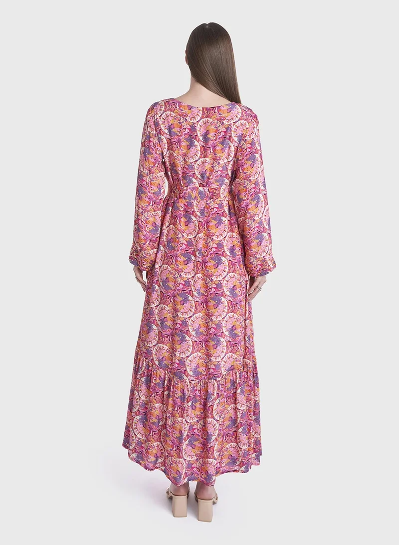 KASHKHA Floral Print Dress
