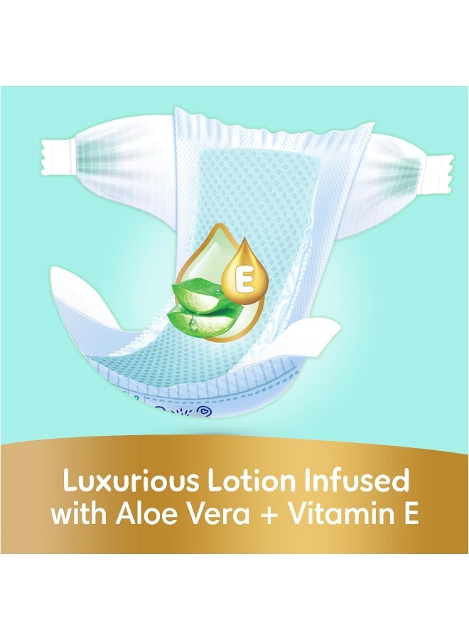 بامبرز Pampers Ultimate Comfort Taped Diapers, Size 3, 6-10kg, Lotion infused with Aloe Vera and Vitamin E, Giga Box, 252 Count - Image 2