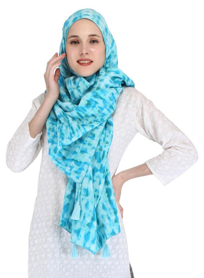 Switchon Nursing Cover for Breastfeeding Multi Use Poncho Style Scarf with Buttons, Feeding Apron Breathable for Pre & Post Pregnancy Free Size (72inch x 22inch) (Turquoise) - Image 2