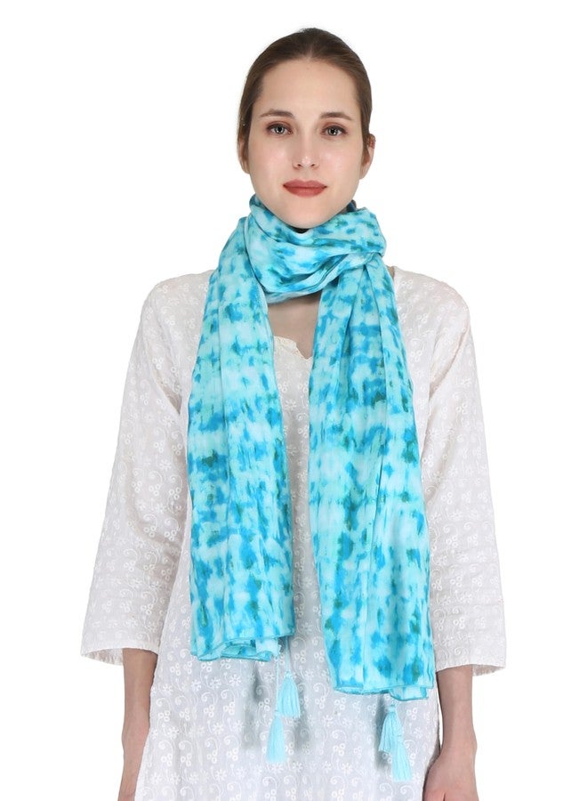 Switchon Nursing Cover for Breastfeeding Multi Use Poncho Style Scarf with Buttons, Feeding Apron Breathable for Pre & Post Pregnancy Free Size (72inch x 22inch) (Turquoise) - Image 1