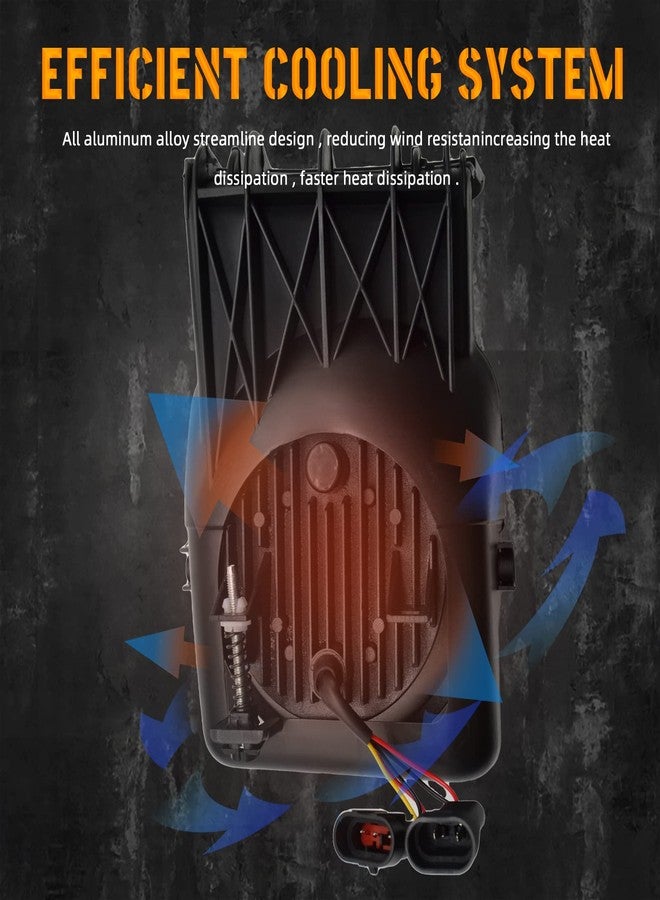 Boxlight LED&DRL Fog Lights Compatible with 2003-2006 GMC Sierra 1500 2500 3500 1 Pair Front Driving Fog Lamps With Daytime Running Lights and Turn Signal Lights- Black Trim - Image 5