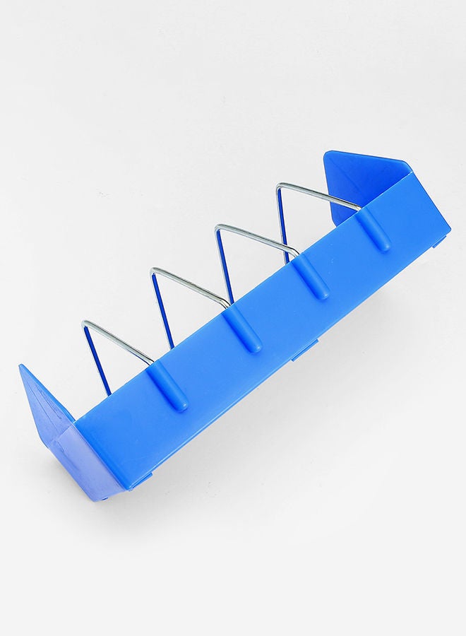 NIBEMINENT Poultry Feeder With Grill Blue/Silver - Image 2