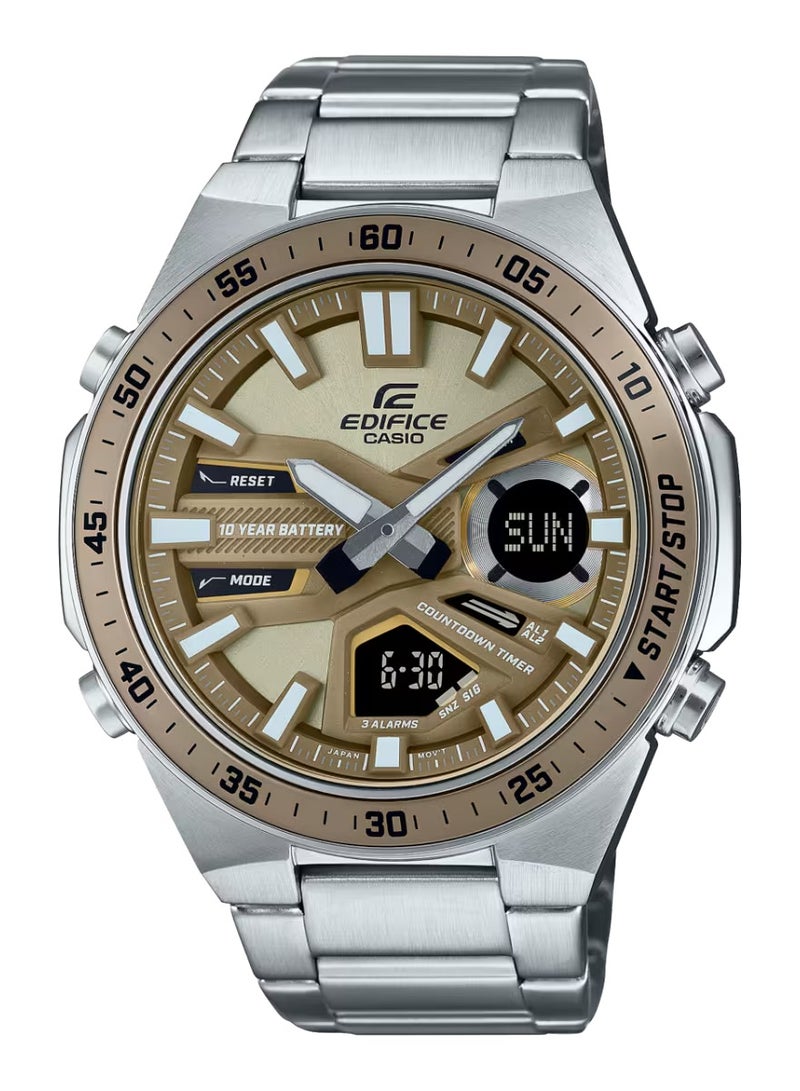 Casio Edifice EFV-C110D-5ADF Brown Digital Analog Dial Stainless Steel Band - Image 1