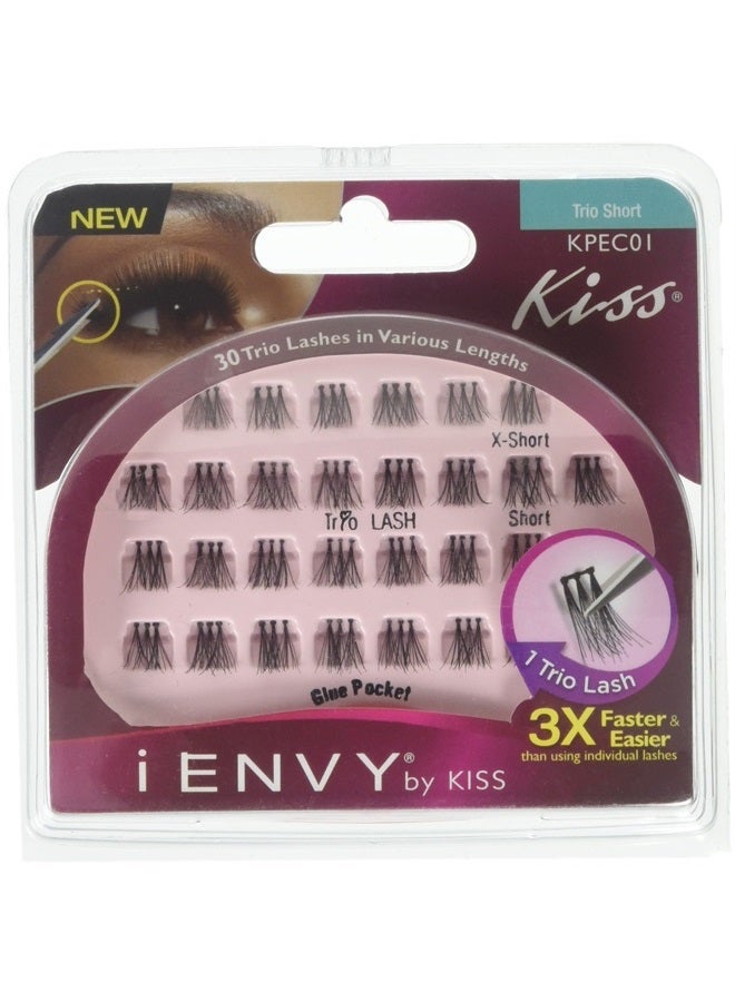 KISS رموش كيس آي إنفي ثلاثية قصيرة 30 ثلاثي (عبوة 3) - Image 1