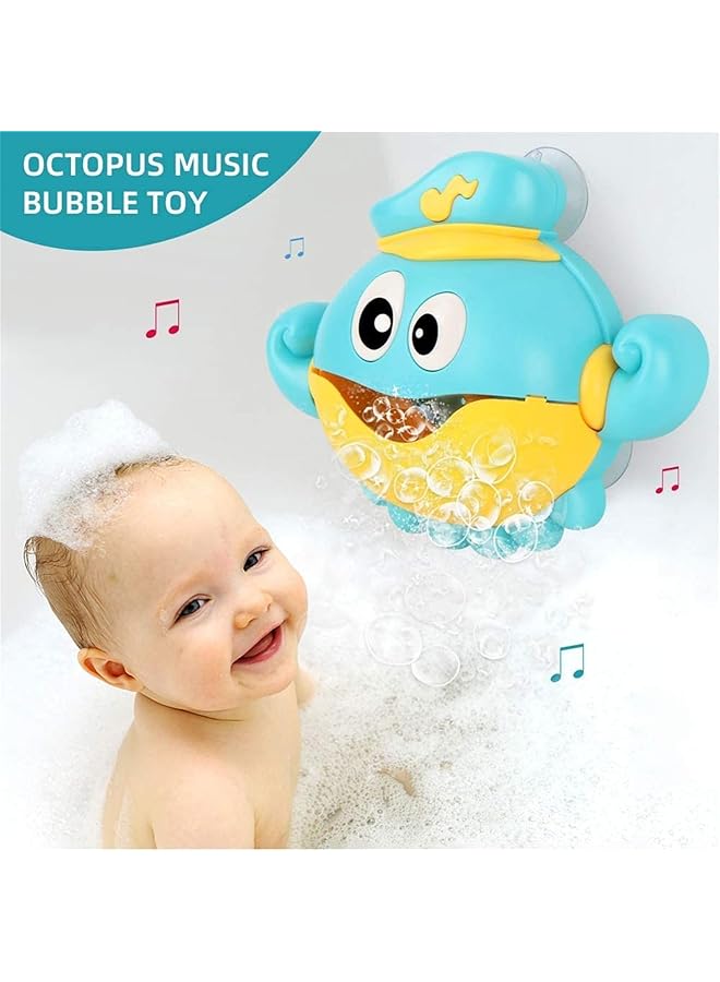 X spring Baby Bath Toys With Bubble Machine Nursery Rhymes Crab Bubble Maker For Toddlers Babies Boys Girls - Image 2
