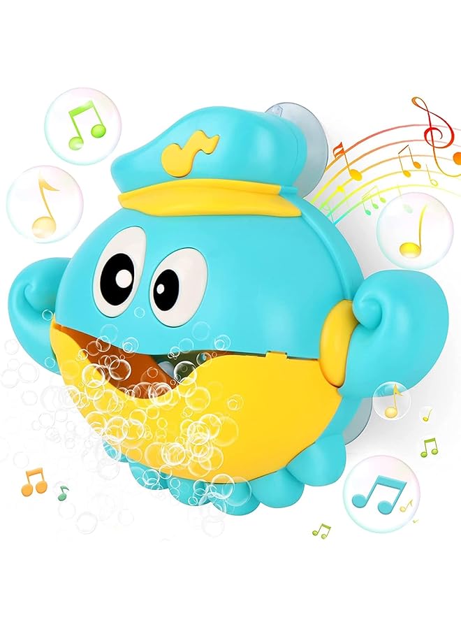 X spring Baby Bath Toys With Bubble Machine Nursery Rhymes Crab Bubble Maker For Toddlers Babies Boys Girls - Image 1