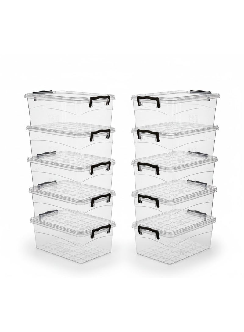 favilla 10-piece plastic container set - 3-liter capacity - Code 679 - Image 1