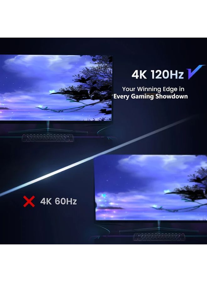 Black 4K 120Hz HDMI 2 1 Switch 3 Port HDR VRR ALLM Dolby Vision Remote for PS5 Xbox PC Apple TV - Image 3