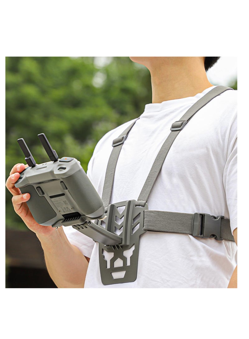 SYOSI Chest Strap Mount Compatible for DJI RC 2/1, Remote Control Accessories Bracket, Back Chest Band, Waist Support Mount for RC 2/1, Waist Strap Belt ​ - Image 3