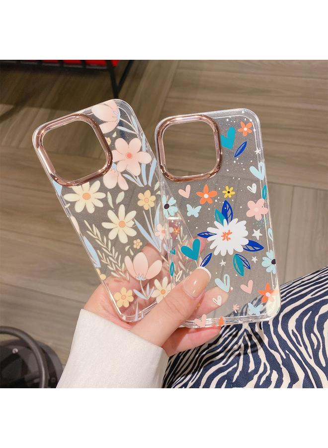 Zaboon Case For iPhone 11 Pro Glitter Powder Electroplating Flower Shockproof Phone Case - Image 4