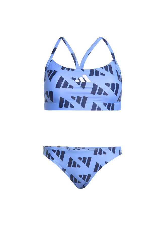 Adidas Brd Grx Bikini Blue Swim Swimwear For Women 26" - Image 1