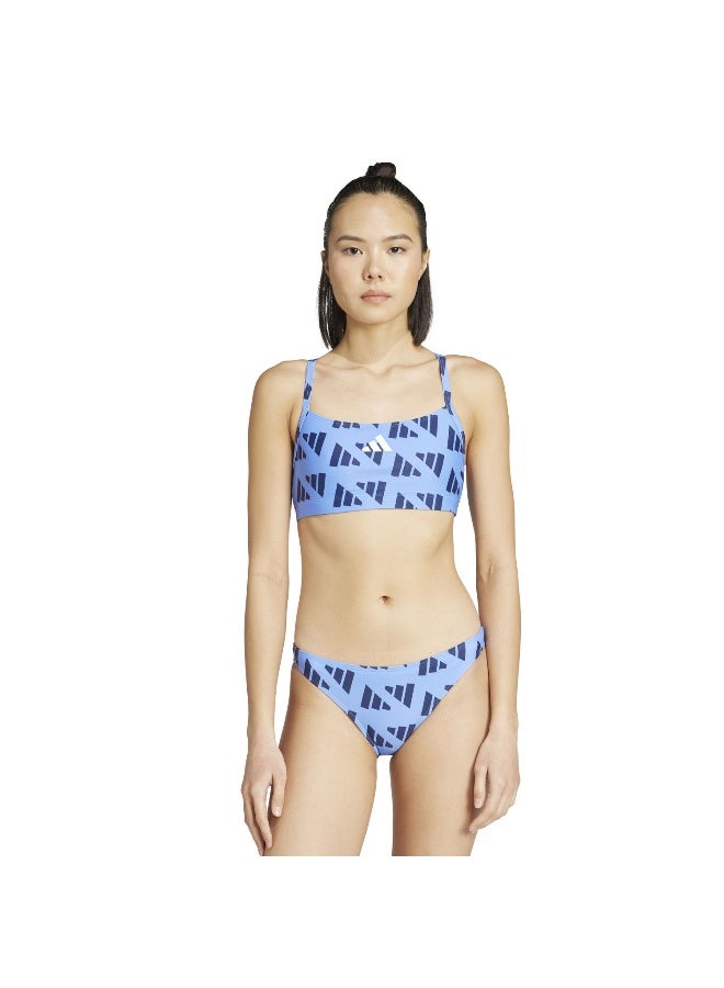 Adidas Brd Grx Bikini Blue Swim Swimwear For Women 26" - Image 4
