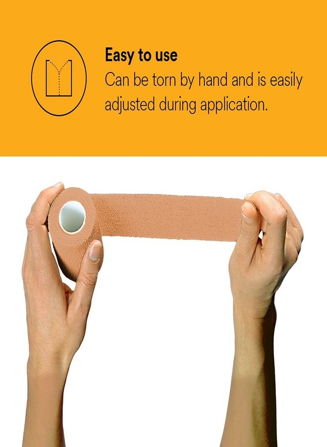 Coban 3M™ Coban™ NL Sterile Non-Latex Self-Adherent Wrap with Hand Tear, Sterile, tan, 4 in x 5 yd, 18 rolls/case - Image 3