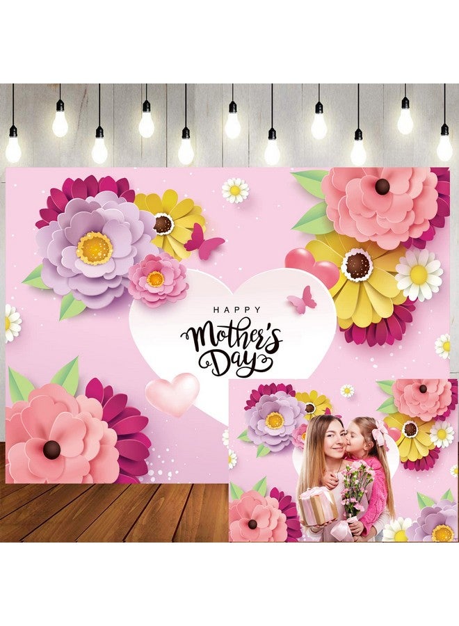 LTLYH 7X5Ft Happy Mother'S Day Photography Backdrops Mother'S Day Brunch Decorations Backdrop Mother'S Day Photo Backdrop Mother'S Day Party Banner Studio Props 137 - Image 1