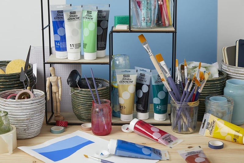 PEBEO Studio Gouache 220 ml - Cerruleum Blue - Image 4