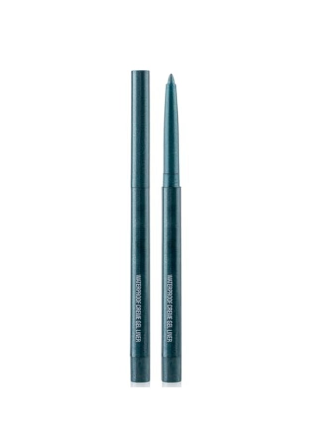 DekRion Eyeliner Pencil Waterproof Eyeliner Longlasting DarkGreenShine Eyeliners HighPigmented Colorful Eyeliners Easy To Use Eye Liner Pen for Women - Image 1