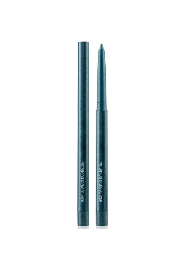 DekRion Eyeliner Pencil Waterproof Eyeliner Longlasting DarkGreenShine Eyeliners HighPigmented Colorful Eyeliners Easy To Use Eye Liner Pen for Women - Image 2
