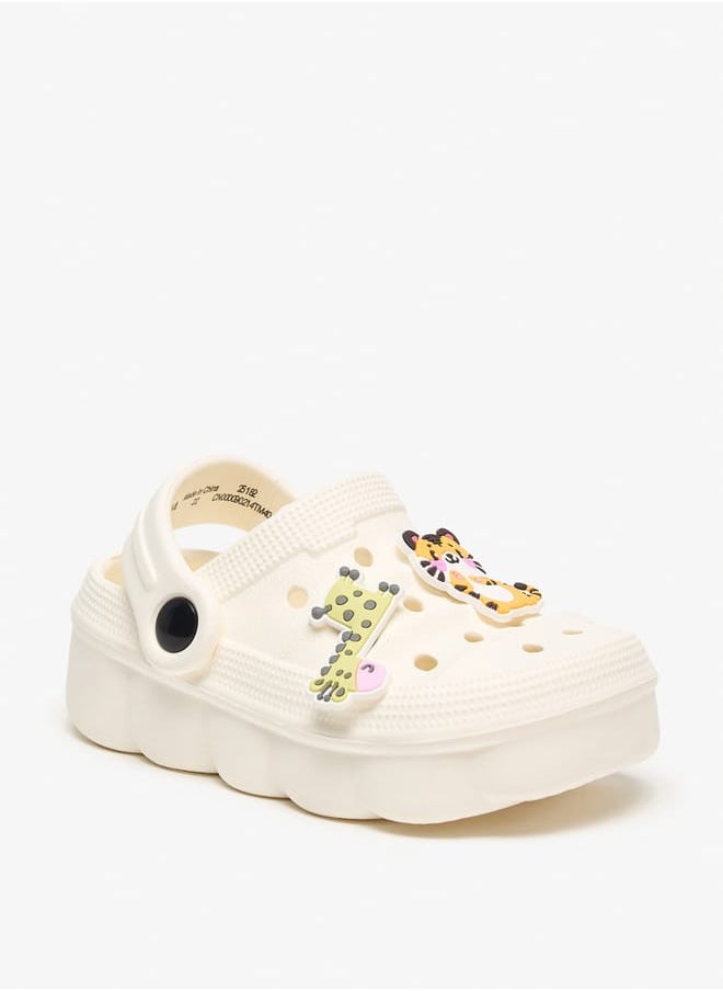Aqua Boys Animal Applique Detail Clogs with Backstrap  - Image 1