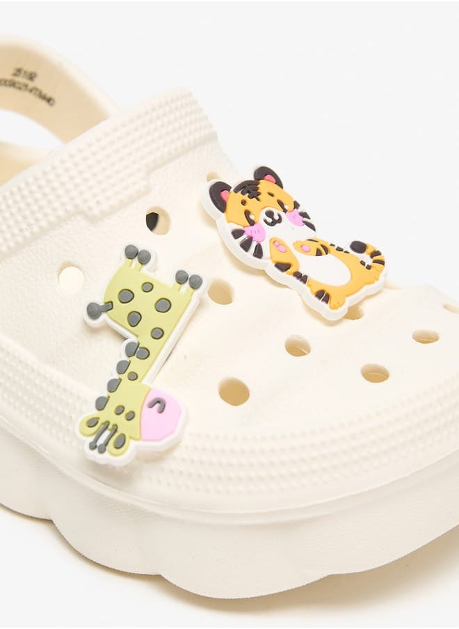 Aqua Boys Animal Applique Detail Clogs with Backstrap  - Image 5