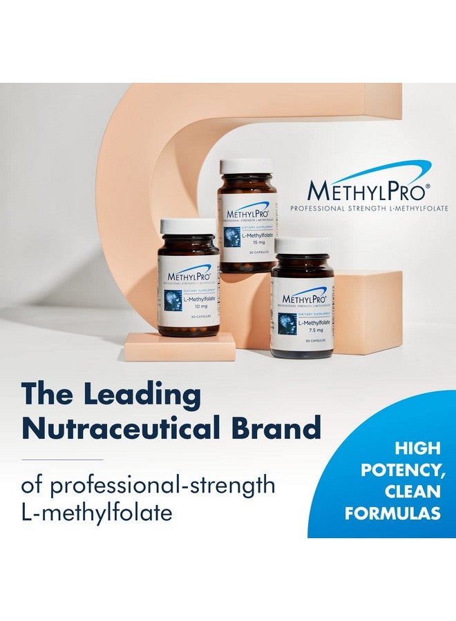 MethylPro 5Mg Lmethylfolate (30 Capsules) Professional Strength Active Methyl Folate 5Mthf Supplement For Mood Homocysteine Methylation + Immune Support Glutenfree With No Fillers - Image 2