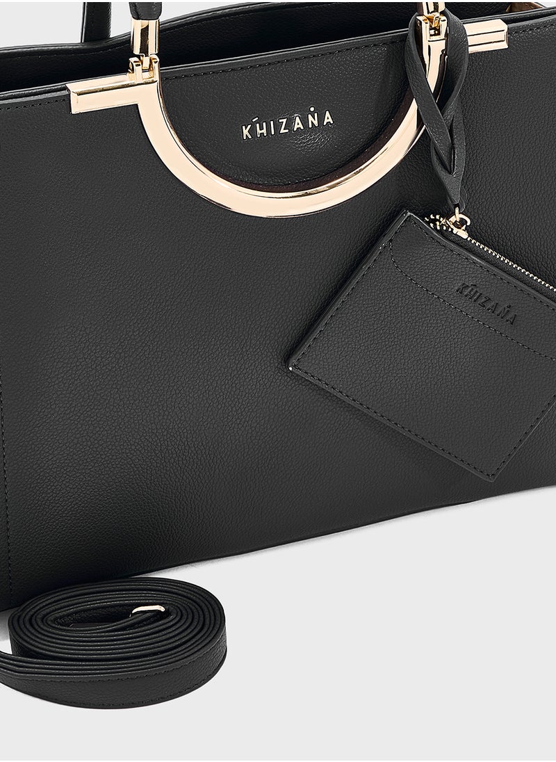 Khizana Mild Grain Satchel With Pouch  - Image 4