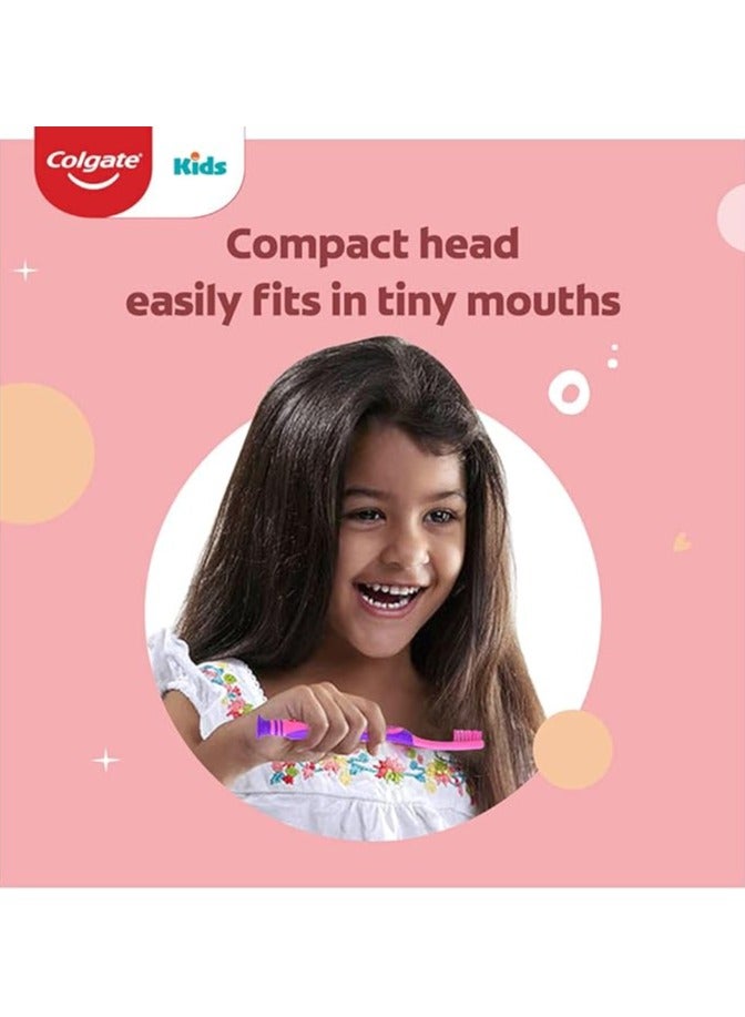 Colgate Kids Barbie Manual Toothbrush,Multicolor,1 Piece - Image 2