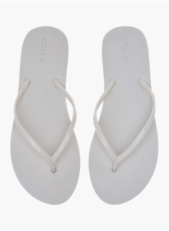 Celeste Women Textured Thong Slippers  - Image 1