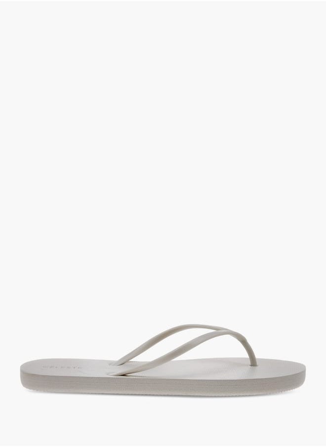 Celeste Women Textured Thong Slippers  - Image 2