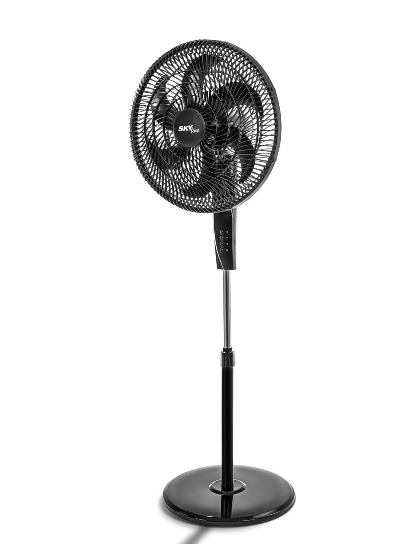 Skyline Jet Stand Fan , 18 Inch, 6 Blades ,Black - SF18-N - Image 3