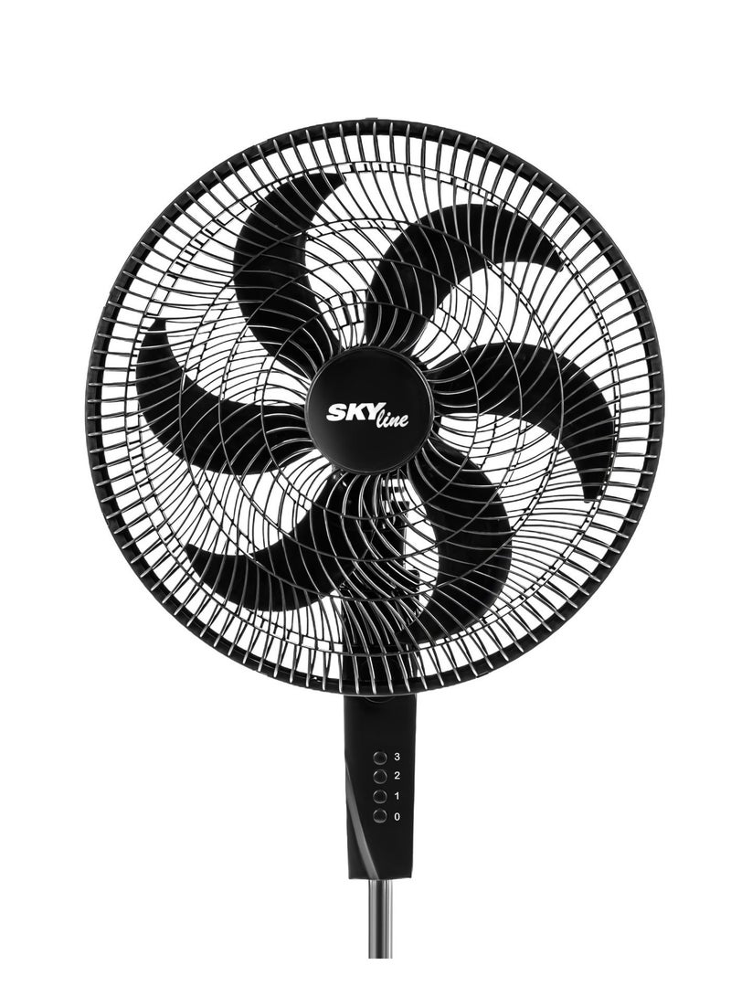 Skyline Jet Stand Fan , 18 Inch, 6 Blades ,Black - SF18-N - Image 3