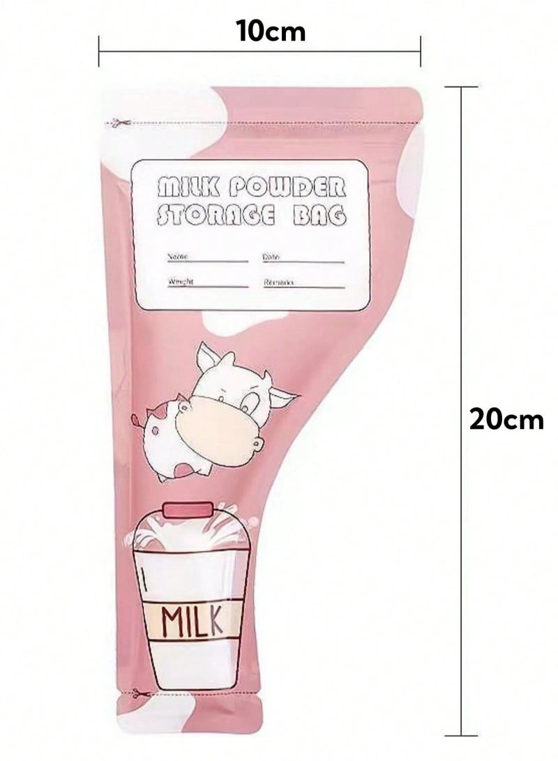 Bebiland 60 Pcs Milk Powder Storage Bags,Portable Baby Formula Storage Bag for Travel Holiday,Baby Disposable Milk Powder Pouches - Image 2