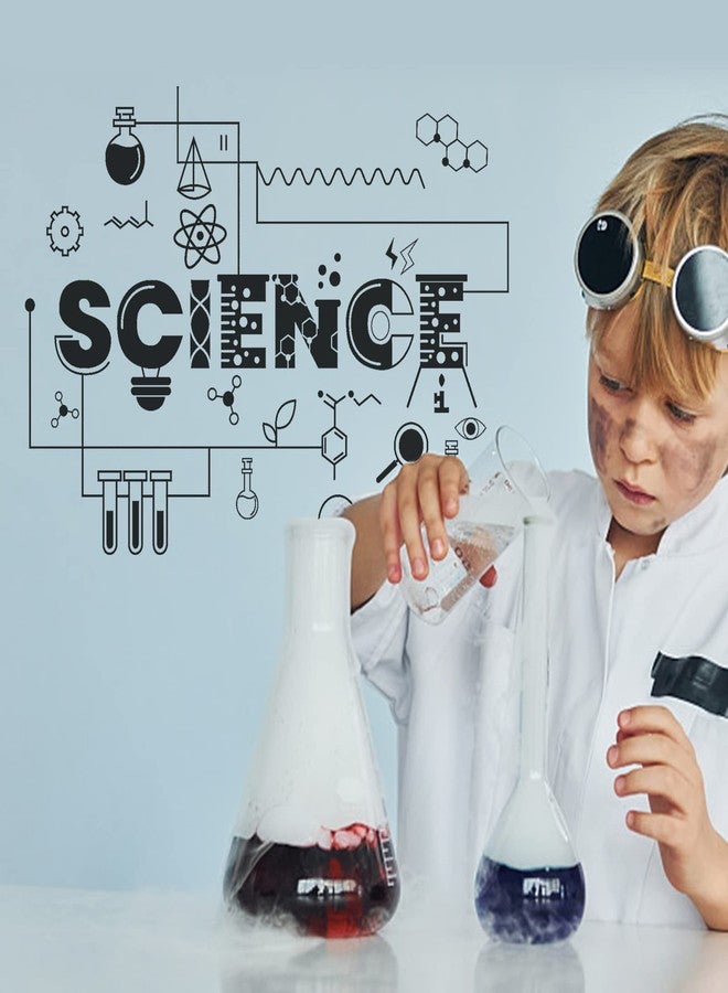 SUPERDANT Science Stickers Vinyl Wall Stickers Decal Experimental Tool Wall Art Decor for Bedroom Living Room Decorations School Laboratory Chemistry Teachers Children Room Classroom Decor - Image 3