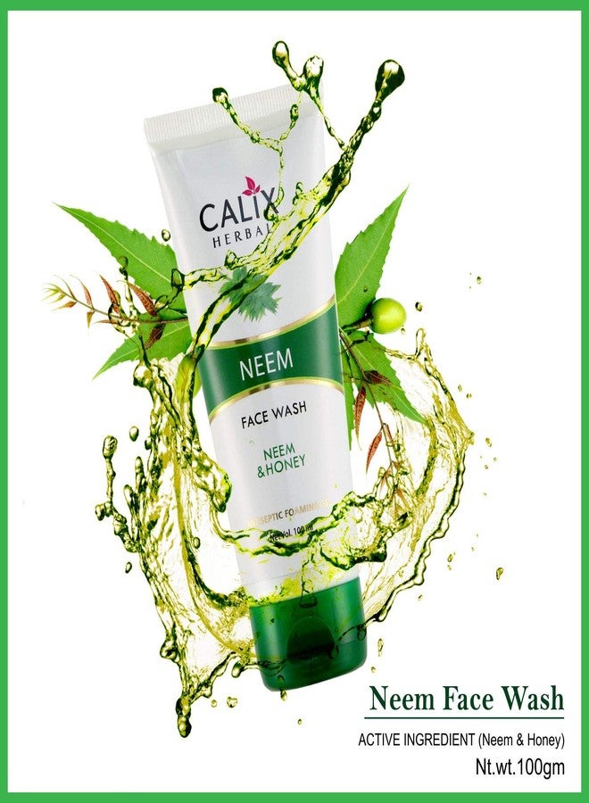 كلاليكس هيربال غسول الوجه بالأعشاب العضوية والأيورفيدية من كاليكس، بخلاصة النيم، يساعد على التحكم في حب الشباب والبثور والشوائب والزيوت. غسول فائق التنقية غني بالنيم والعسل. مناسب لجميع أنواع البشرة - 100 مل - (عبوة من قطعتين) - Image 3
