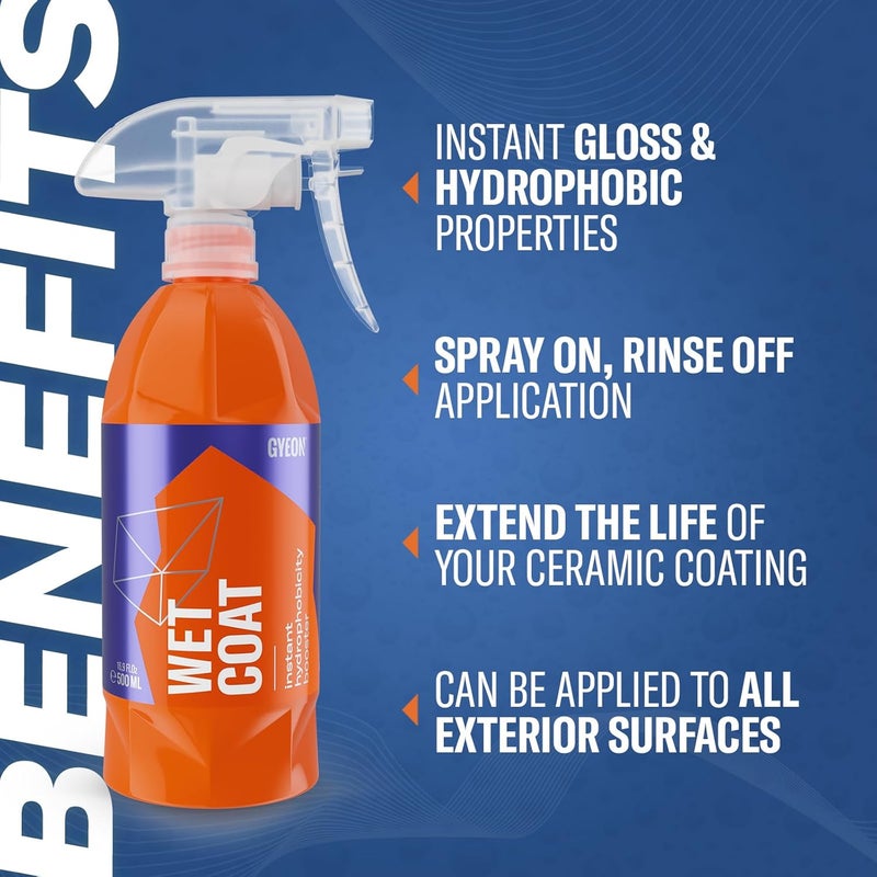 Durability boosted processed material GYEON Wet Coat, Wet Seal, Paint Sealant, 4L Freeze crack proof - Image 2