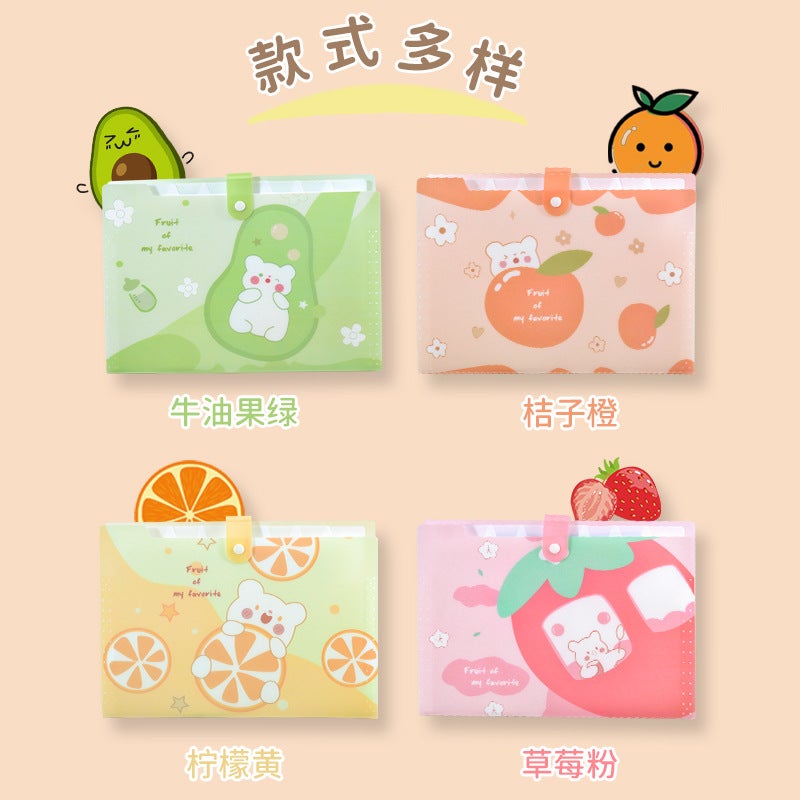 Cute Student Homework Paper Storage Bag Office Multi-Layer Thickened Cartoon Organ Bag A4 Folder Large Capacity - Image 5