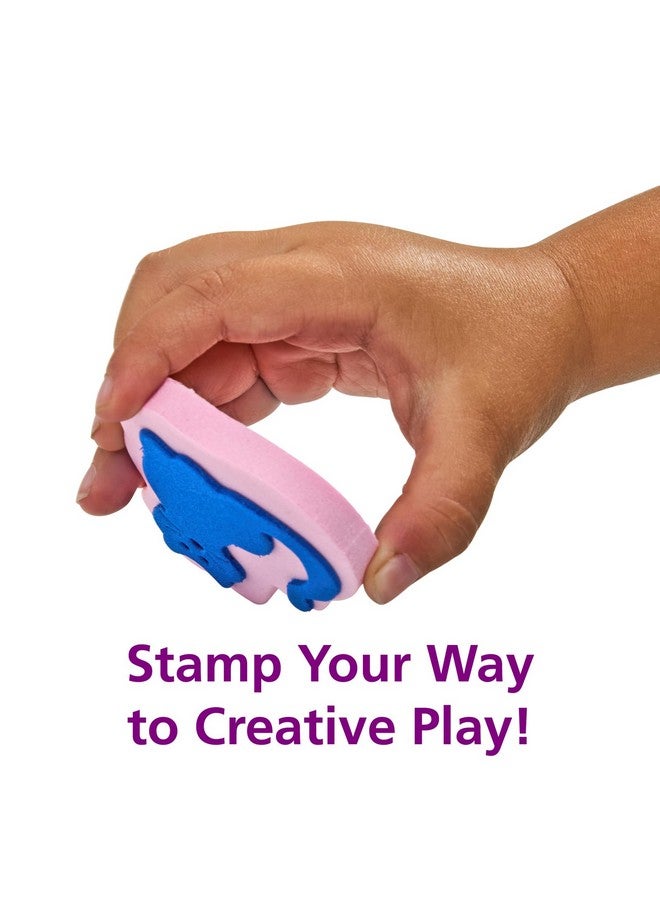 Colorations Mega Foam Stamper Mix, Bulk, Value Pack, 80 Stamps, 25 Assorted designs, EVA Foam, for Kids, Arts & Crafts, Educational, Gift, Non-Toxic, Learning, Stamping - Image 5