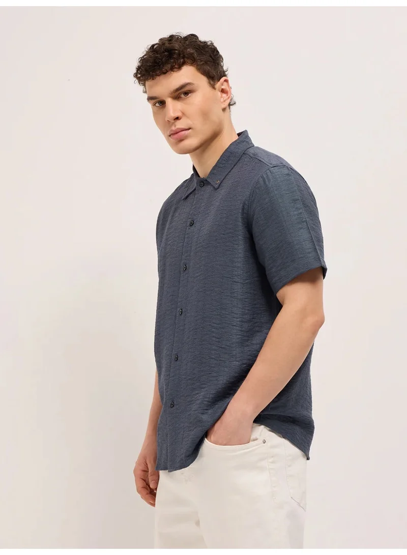 THE BEAR HOUSE  Men’s Classic Short Sleeve Casual Shirt – Lightweight, Breathable, and Designed for a Smart Yet Easygoing Look All Day Long for Men | Best Price UAE